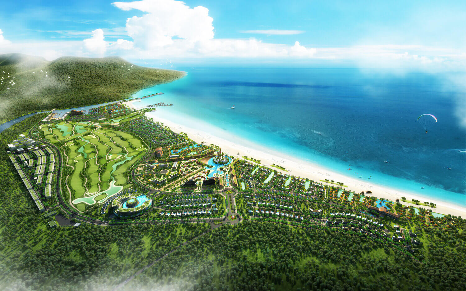 Hình ảnh tổng quan Foret Bay Phú Quốc