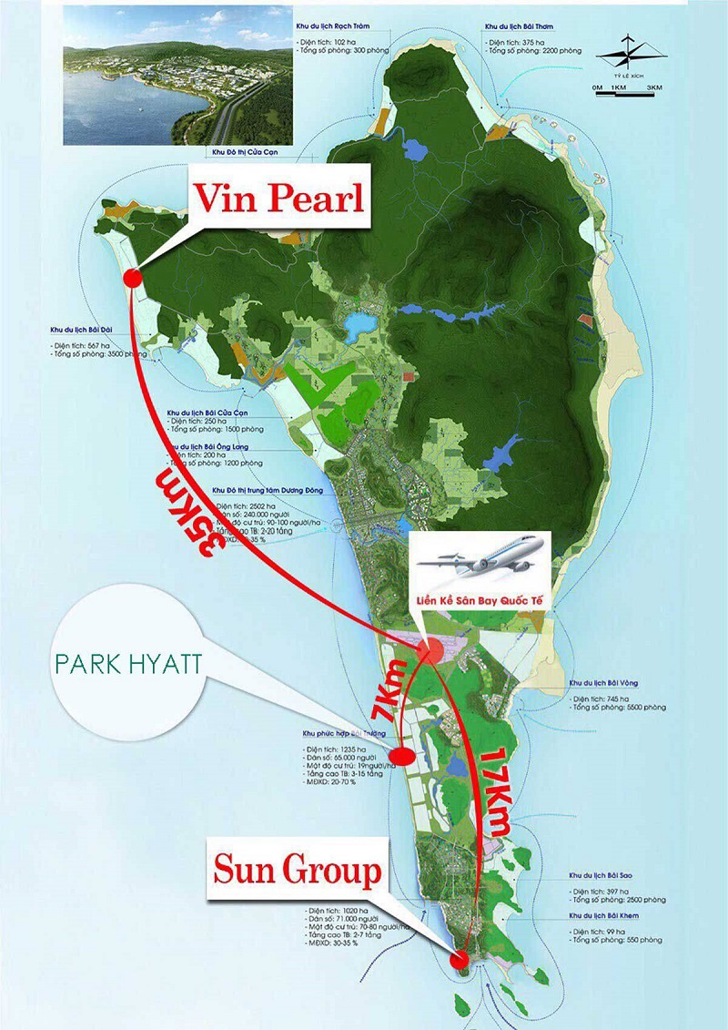 vị trí của Park Hyatt Phú Quốc