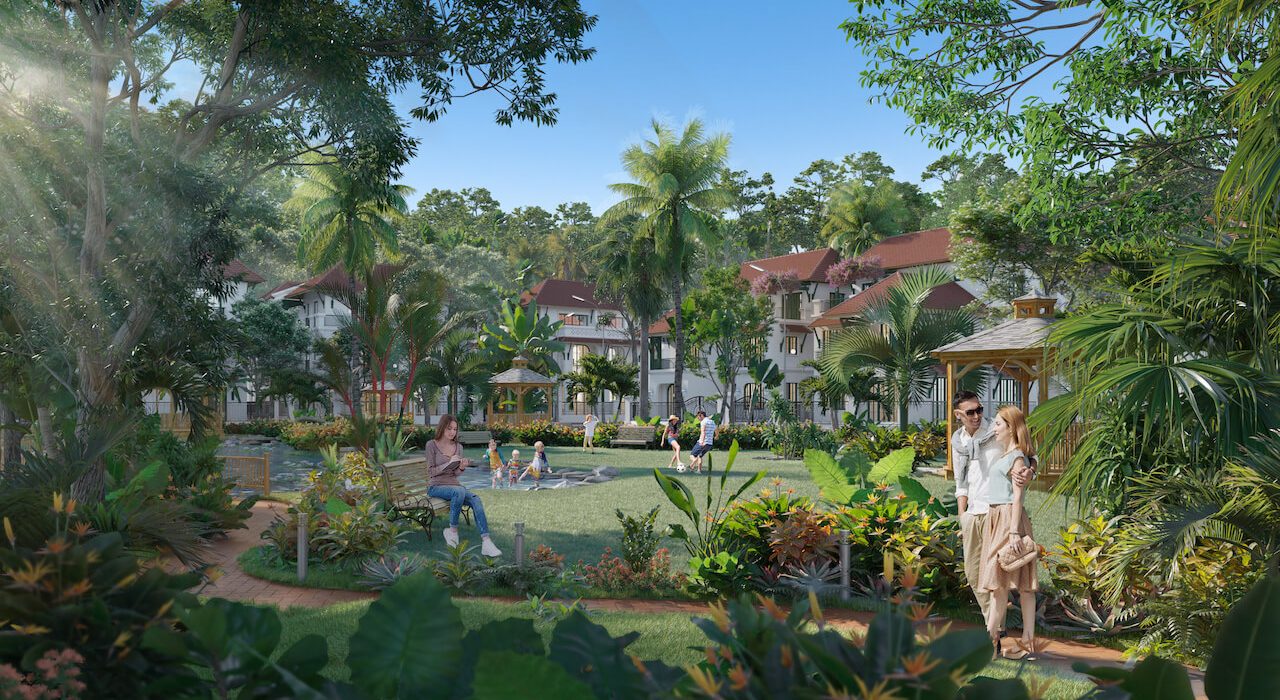 Bức hoạ phẩm Sun Tropical Village