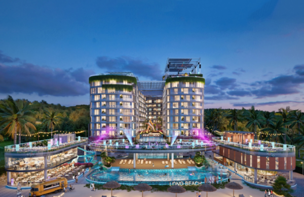 Phối cảnh tổng thể dự án Long Beach Resort Phú Quốc.