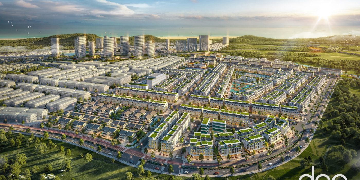 Phối cảnh tổng thể Crystal City Meyhomes Capital Phu Quoc