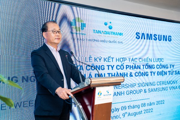 Ông Kevin Lee, Tổng Giám đốc Samsung Vina phát biểu tại sự kiện